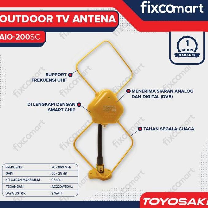 Antena TV Digital Toyosaki AIO-200