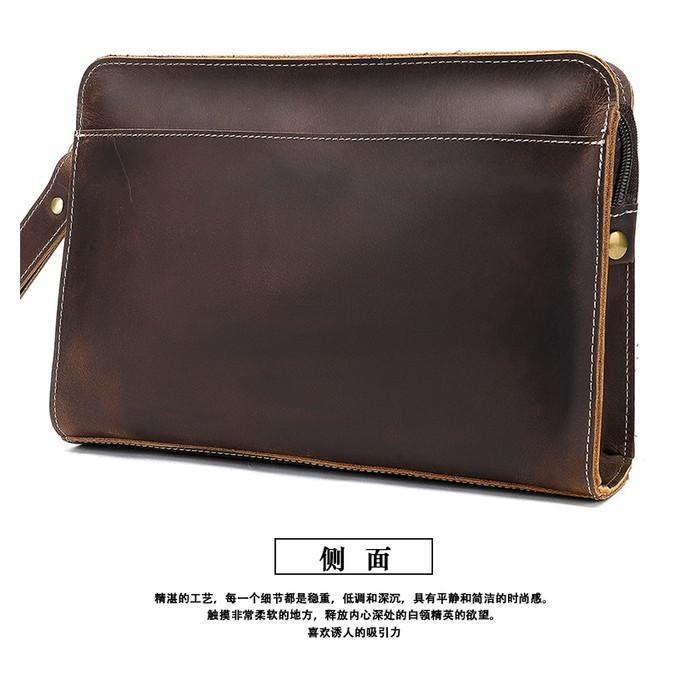 Leather Bag Tas Tangan Pria Crazy Horse Leather (Marvel By Napoleon)
