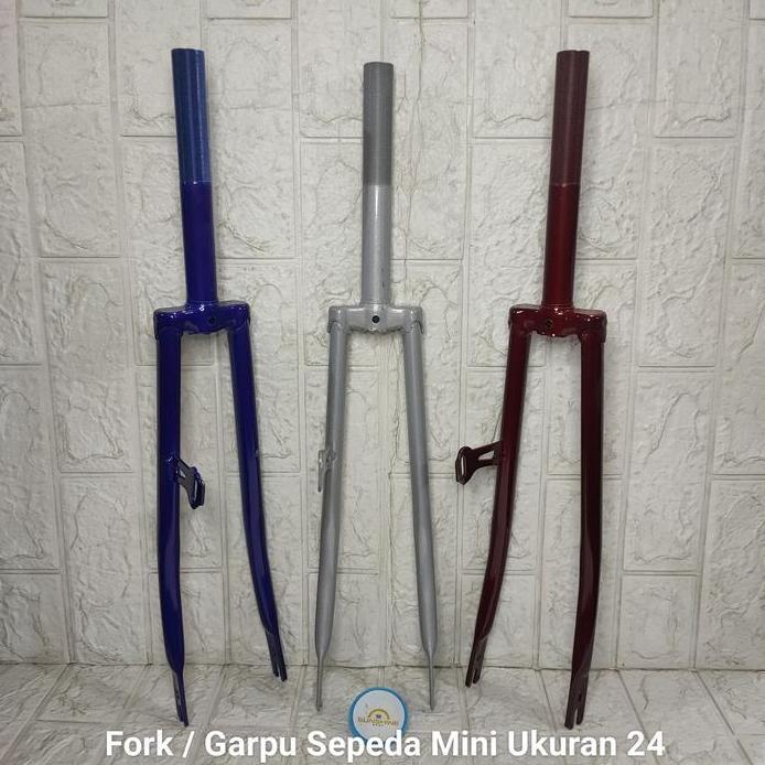 Fork Garpu Sepeda 24 Mini CTB City Bike Pipa Steertube Drat Ulir Standard 25.4mm Untuk Tiang Stem In