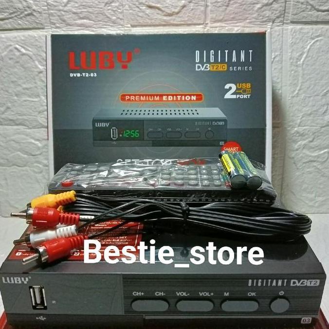 Stb Luby T2-03 Penerima siaran Digital Terbaik _stb luby Receiver Tv digital