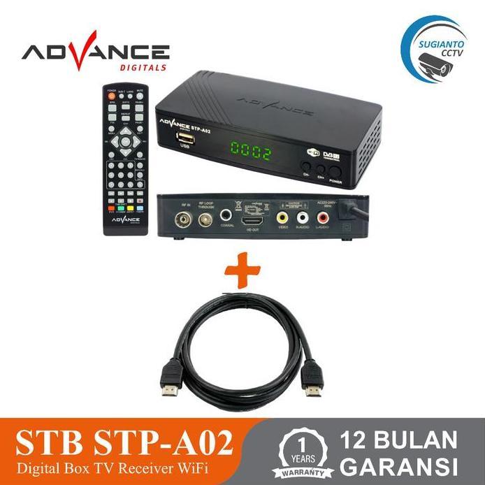 Set Top Box ADVANCE STP A02 / STP-A02 STB Penerima Siaran TV Digital