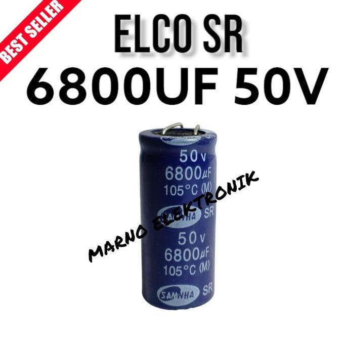 CAPASITOR KAPASITOR ELCO 6800UF 50V  6800 V 50 V ASLI ORI ORIGINAL A2162