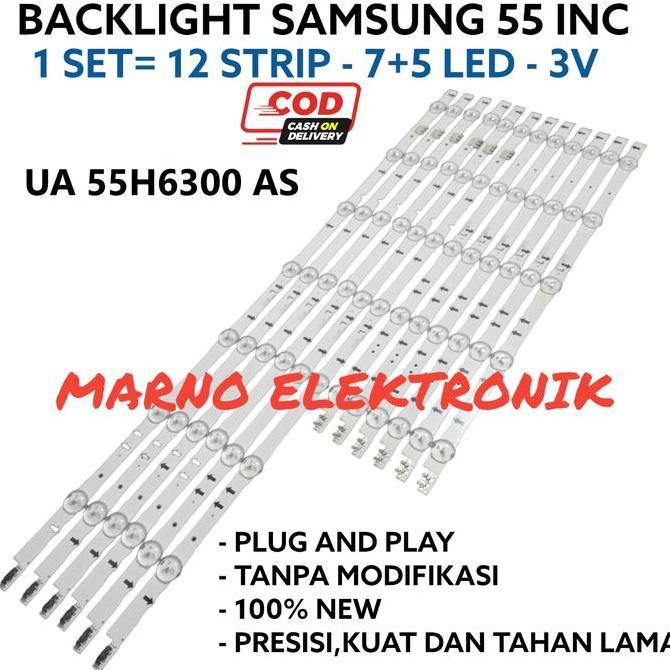 BACKLIGHT SAMSUNG 55 IN 55H UA 55H6300AS UA55H6300 UA55H6300 BL A2162