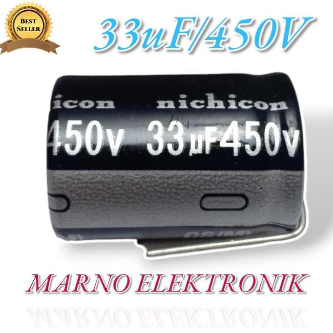 ELCO CAPASITOR 33UF 450V 33 UF 450 V 33 MIKRO KAPASITOR VOLT A2162