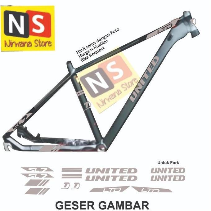 stiker sticker UNITED sepeda SL7