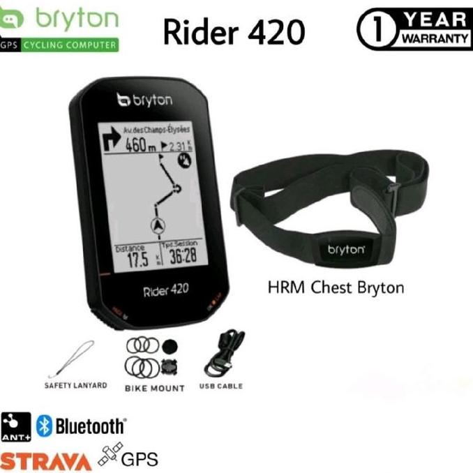 Bryton rider 420 bundling sensor HRM bryton