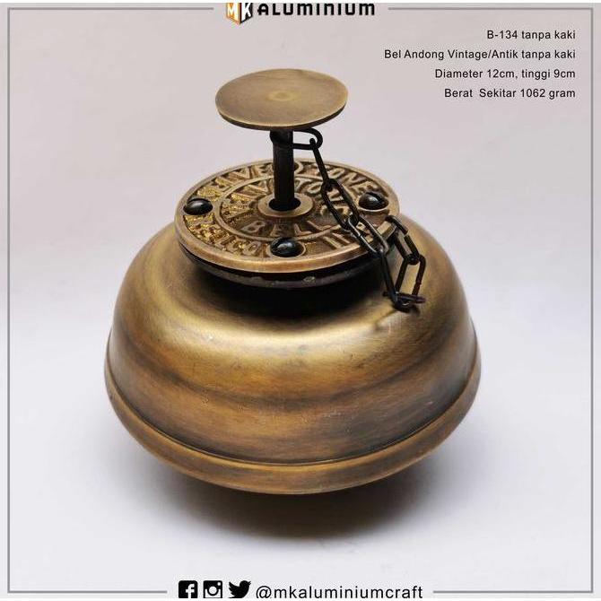 Bel Andong Antik tanpa kaki - Lonceng Dokar / Delman Kuningan Bel Sepeda Ontel Outdoor