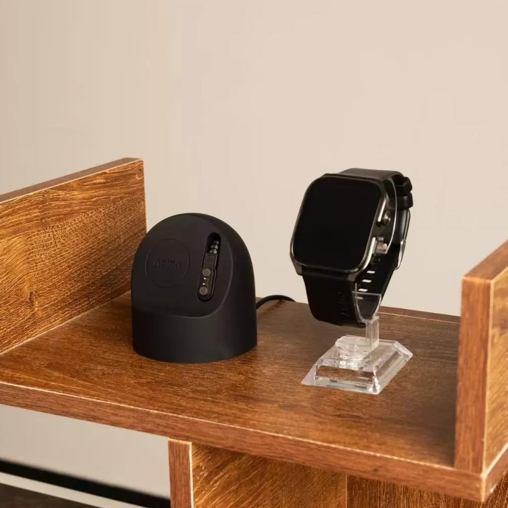 CUCI GUDANG Huafit x Aolon Smart Watch dengan Dock Pengisian Daya Silikon Smartwatch Original