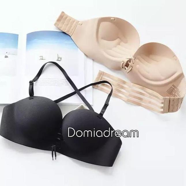 Bra Seamless Ada kawat Bra Busa Tebal Pushup Tali Depan