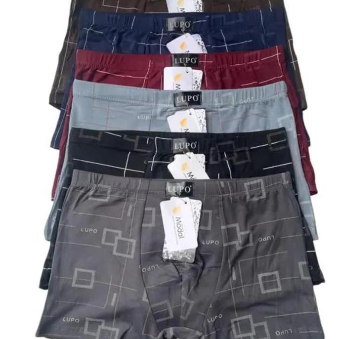 CELANA DALAM PRIA MODEL BOXER SEMPAK MOTIF PRINTING TERBARU KATUN ADEM SIZE L-XL-XXL-XXXL Dewasa Seg