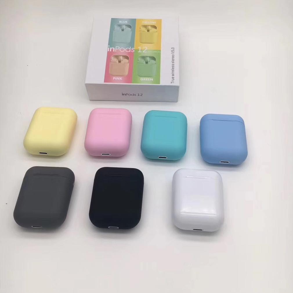 PROMO TERBARU Headset Bluetooth Inpod 12 i12 Macaron TWS Original Android iOS Earphone Murah