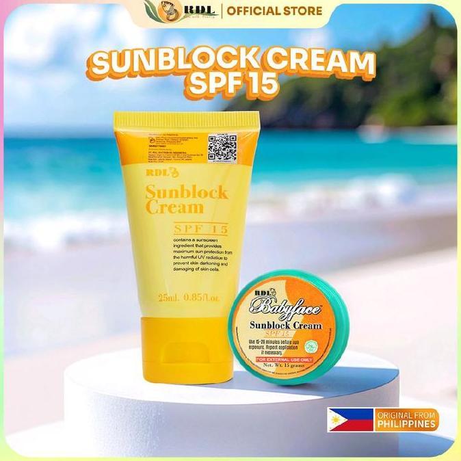 NEW 2PCS RDL -  Double Protection Sunblock Wajah