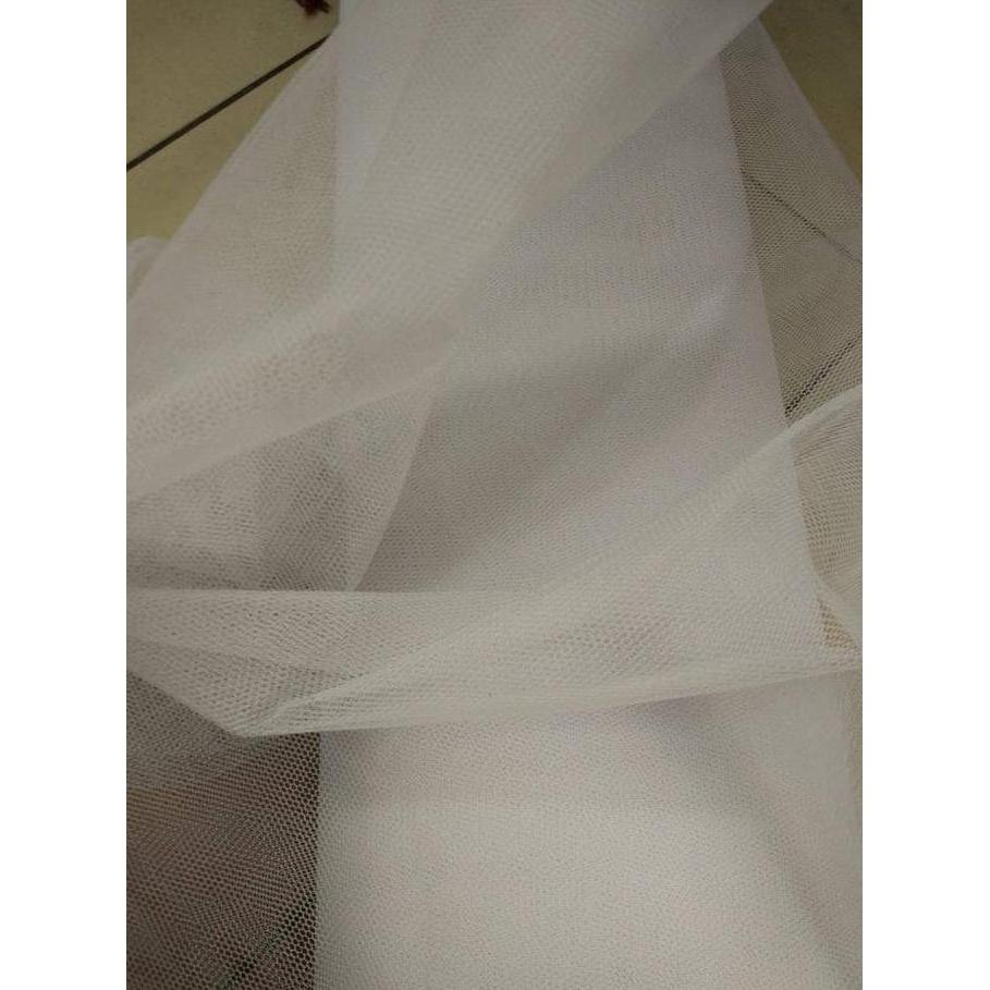 kain/bahan Tile Jala Polos/bahan'y lebih kaku