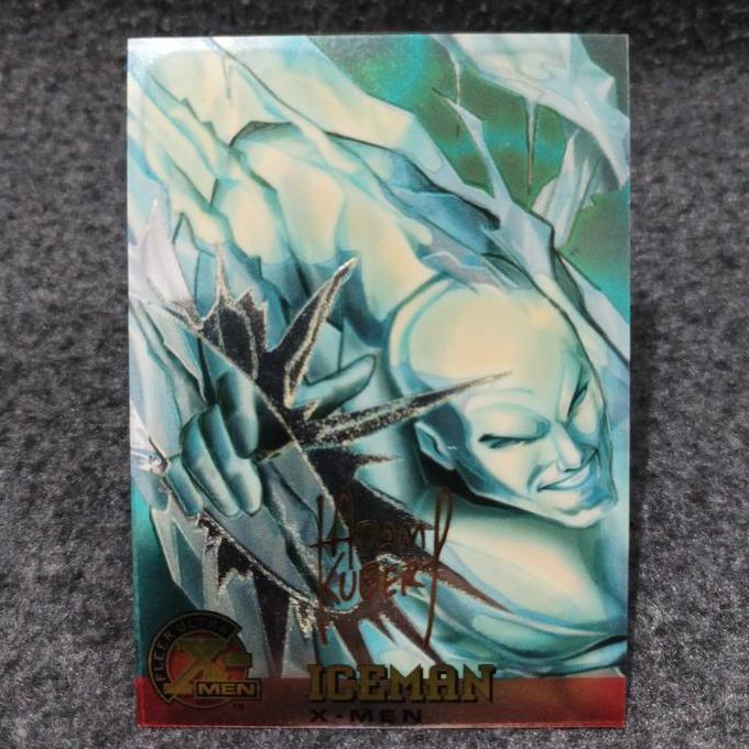 Fleer ultra X-men 1995 iceman gold foil signature