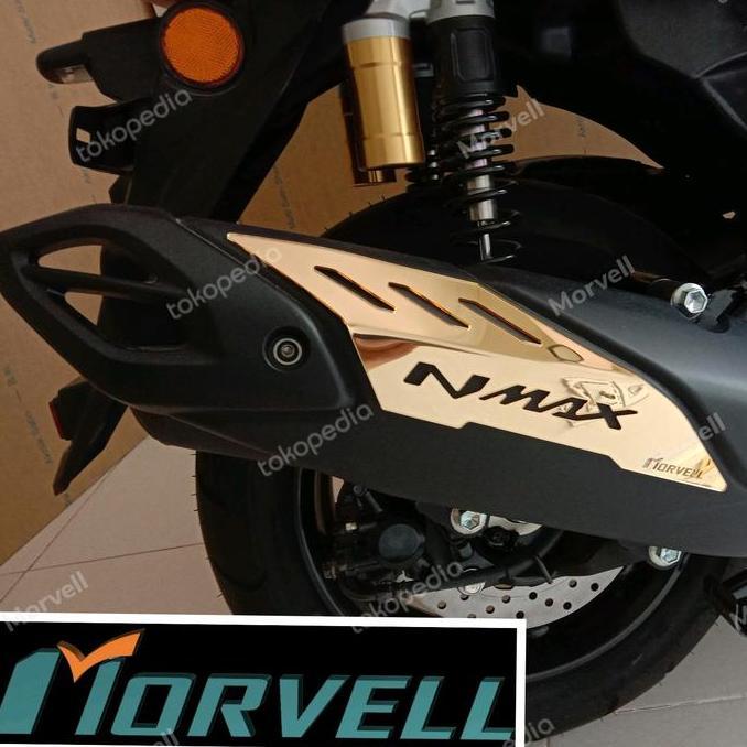 ALL NEW NMAX 2020 GOLD COVER TUTUP KNALPOT - EXHAUST GARNISH NMAX SIAP KIRIM
