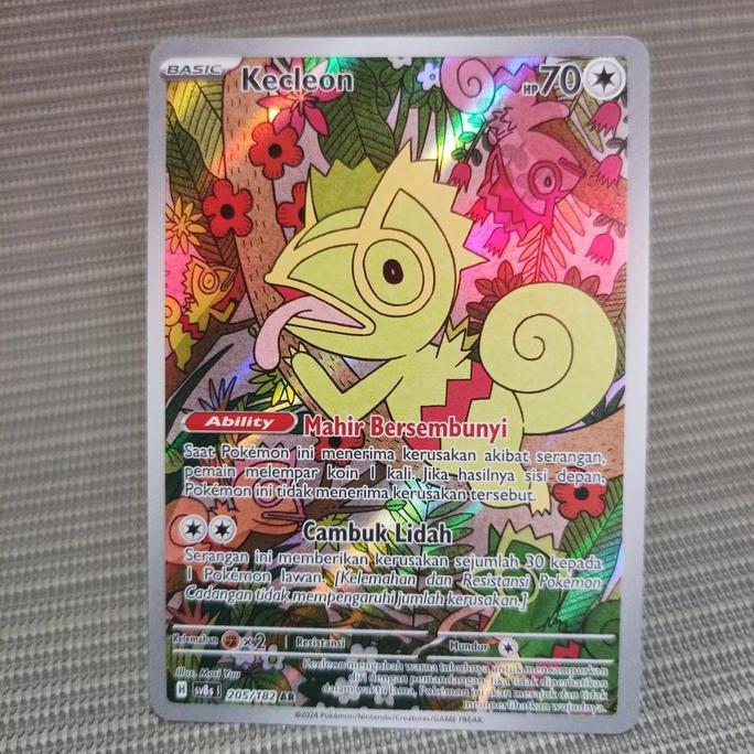 Pokemon indonesia TCG kecleon 205/182 AR sv8s