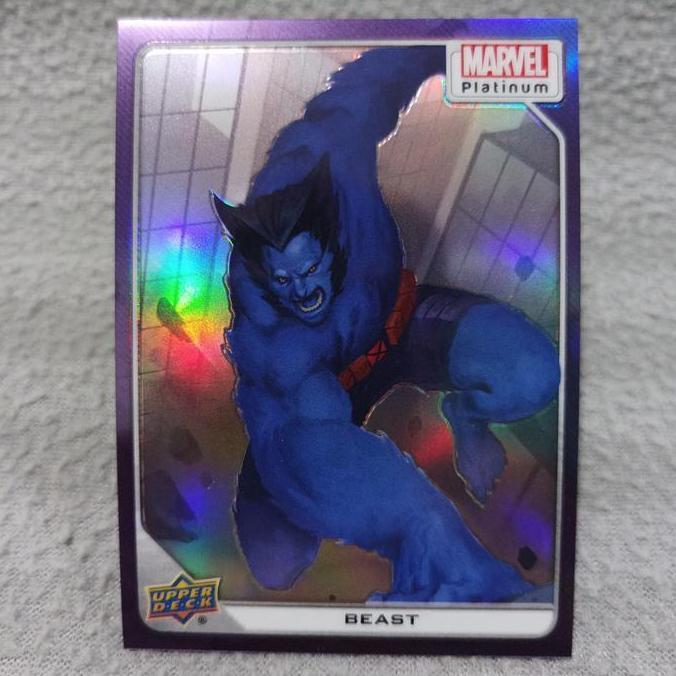 Upper deck marvel platinum 2023 beast purple rainbow