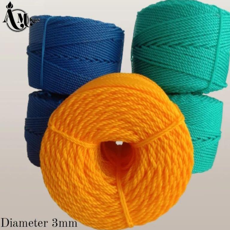 Tali Tambang Kecil 3Mm [Roll] Tambang Pe 3 Mm 1 Roll 0,6Kg
