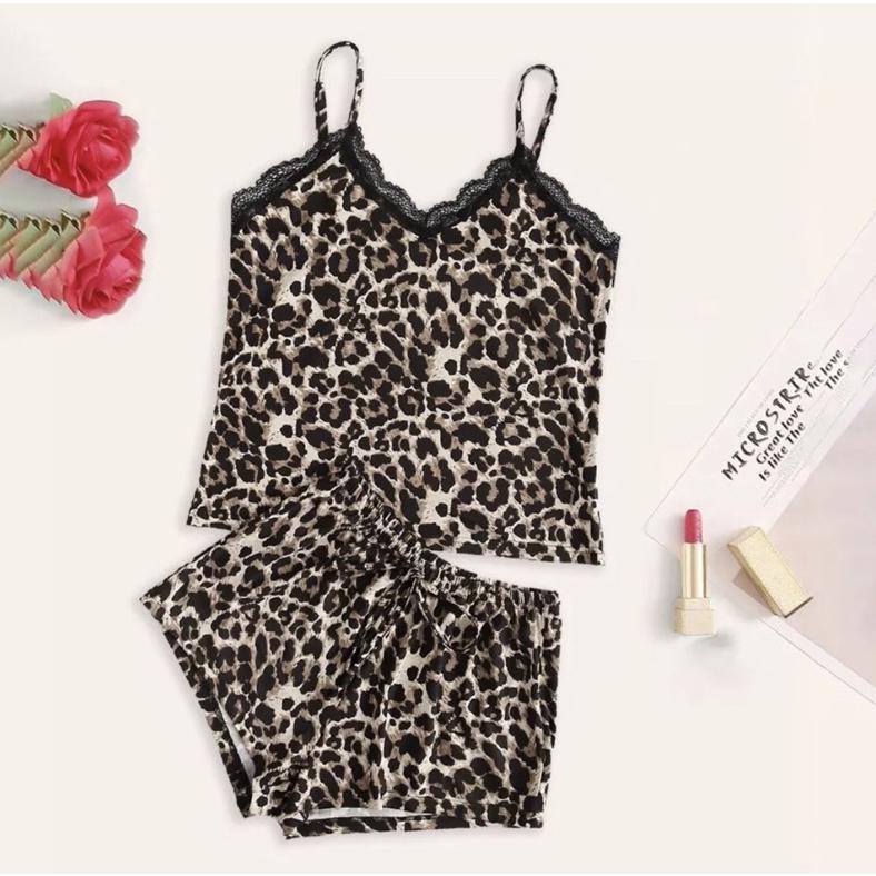 Hot Leopard Pakaian Dalam / Lingerie / Gaun Malam Sexy Motif Macan / Sexy Lingerie / Baju Tidur 2026