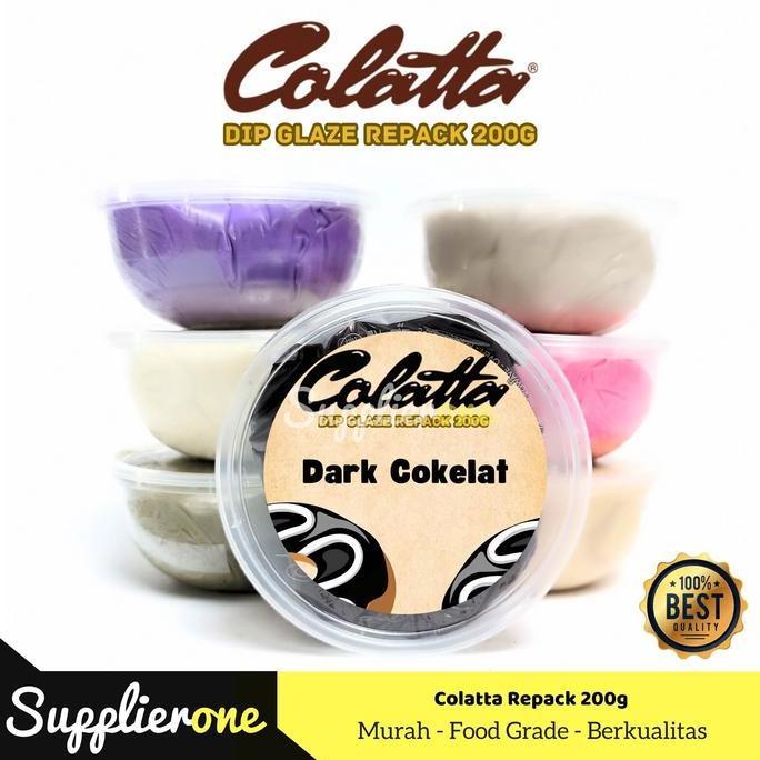 Colatta Dip Glaze Repack 200g/ Toping Donat Colatta / Selai Donat / Colatta Selai Donat