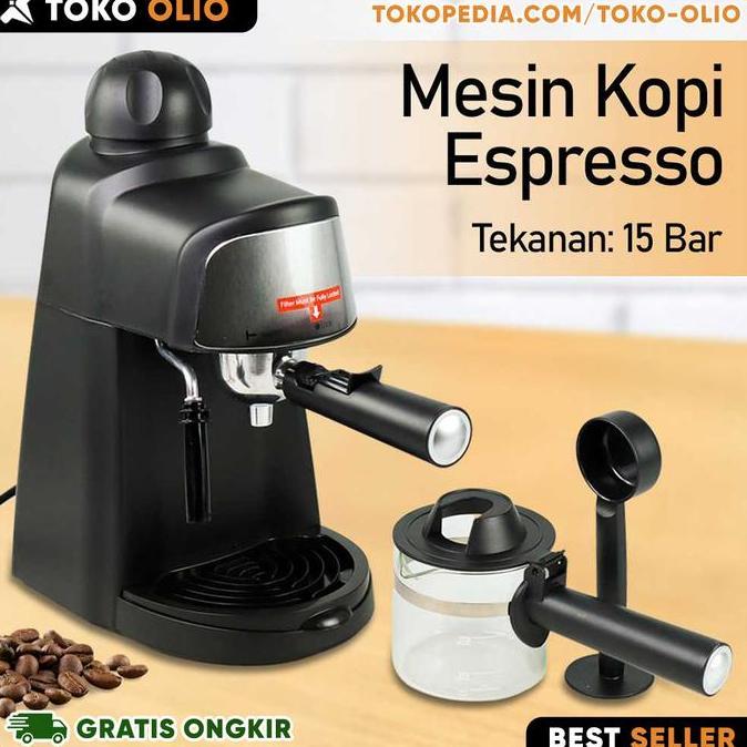 Terlaris Mesin Pembuat Kopi Espresso Otomatis Cappucino Coffee Machine 15 Bar