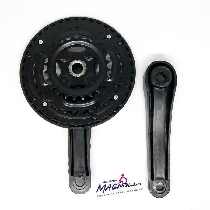 junkishop / Crankset Crank 3 Speed Gir Gear Depan Sepeda Gunung MTB Balap Arm 170 Diskon