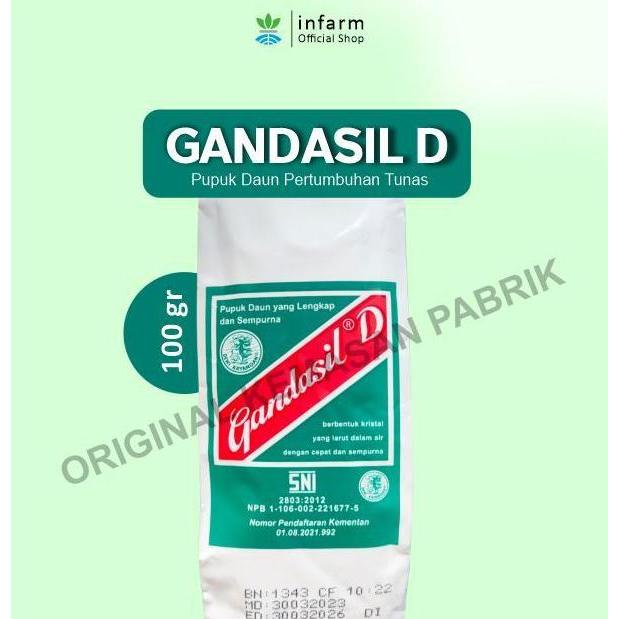 Okebro- Noni- Infarm - Pupuk Daun Gandasil D 100Gr Untuk Gandasil D Pupuk Daun Infarm Pupuk Fase Veg