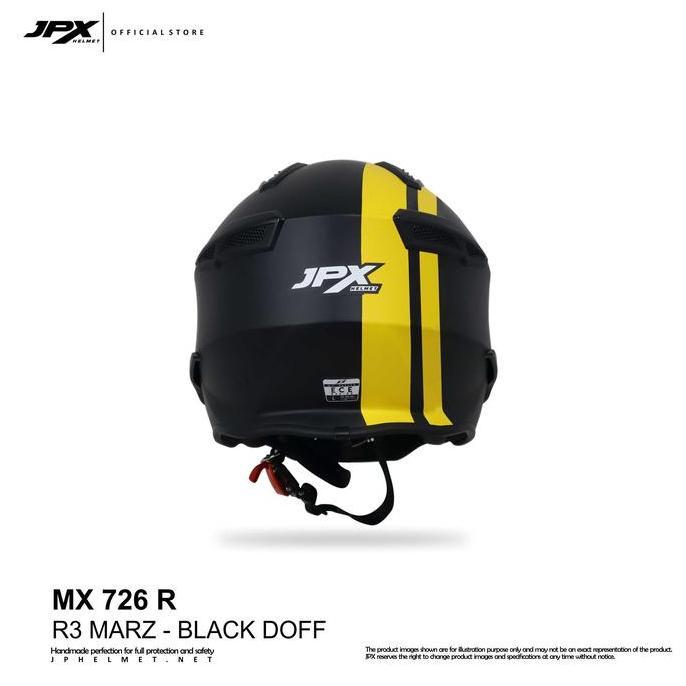 Maotera- Helm Jpx Full Face Mx-726 R - R04 Marz - Helm Modular