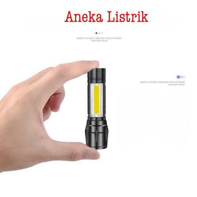 Lampu Senter Polisi Swat Mini Led Cob 88000W Super Terang Zoom 511