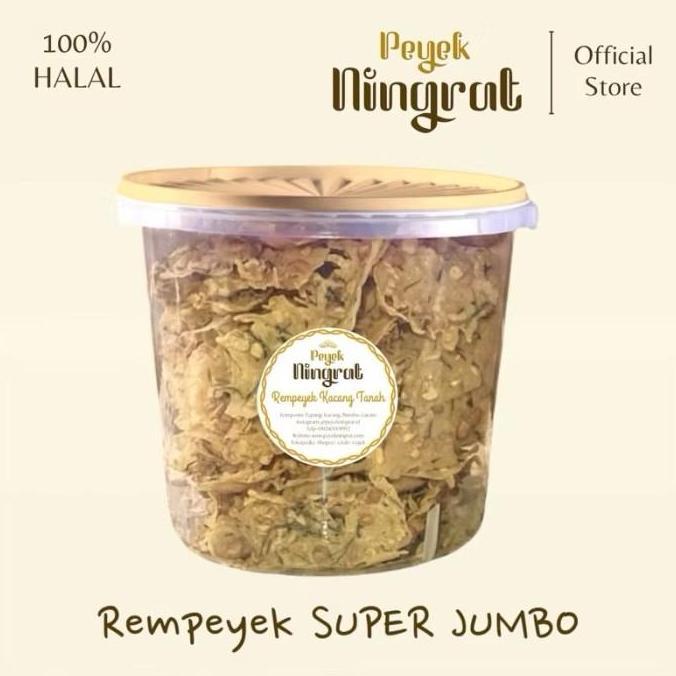 Peyek Ningrat - Rempeyek Premium Semua Varian (SUPER JUMBO) | Peyek Kacang Tanah | Peyek Teri Medan 