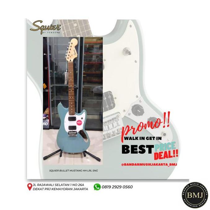 SQUIER BULLET MUSTANG HH LAUREL SONIC GREY BMJ