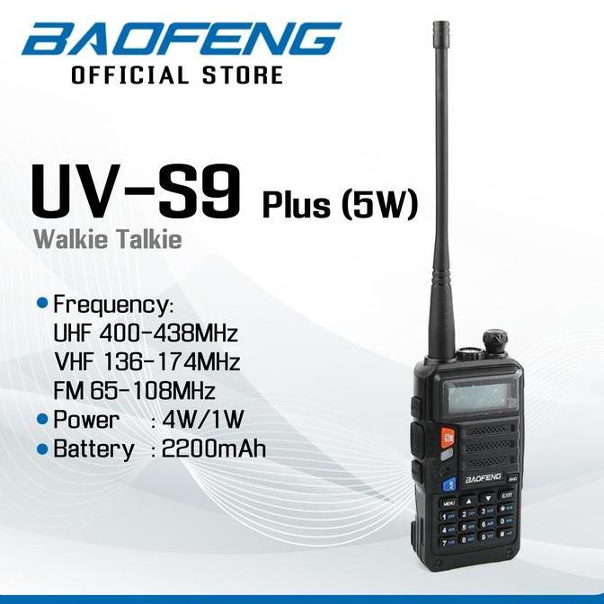 BAOFENG UV-S9 Plus (5W) Walkie Talkie HT - Baofeng Indonesia