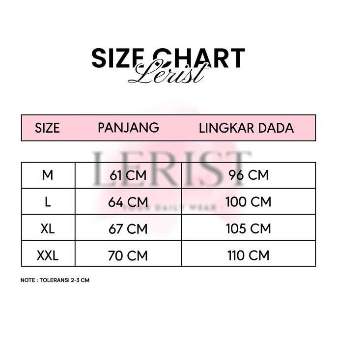 Rioren- Motif Bear Lerist Baju Pakaian Nita Lengan Pendek Printing Cotton Combed Kaos Lerist Atasan 
