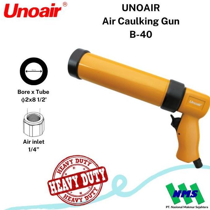 yunicv - Tembakan Lem Angin Air Caulking Gun (Metal Body) UNOAIR B-40 Diskon