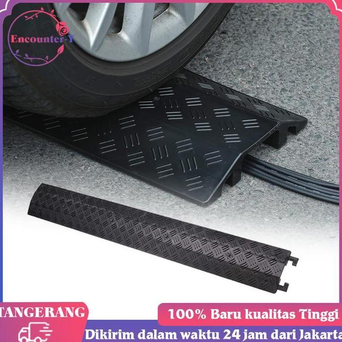 NEZGEFIG 1 Meter Kabel Duct Lantai Hitam Penutup Kabel Lantai Floor Cable Duct