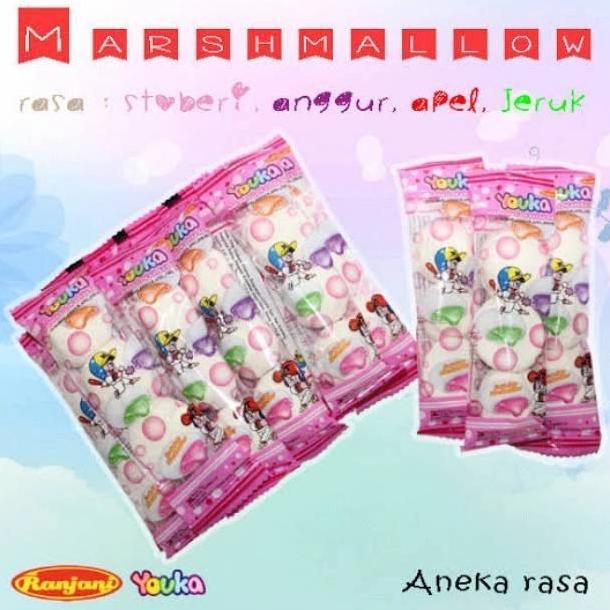 Youka marshmallow bulat isi 20pc/pak