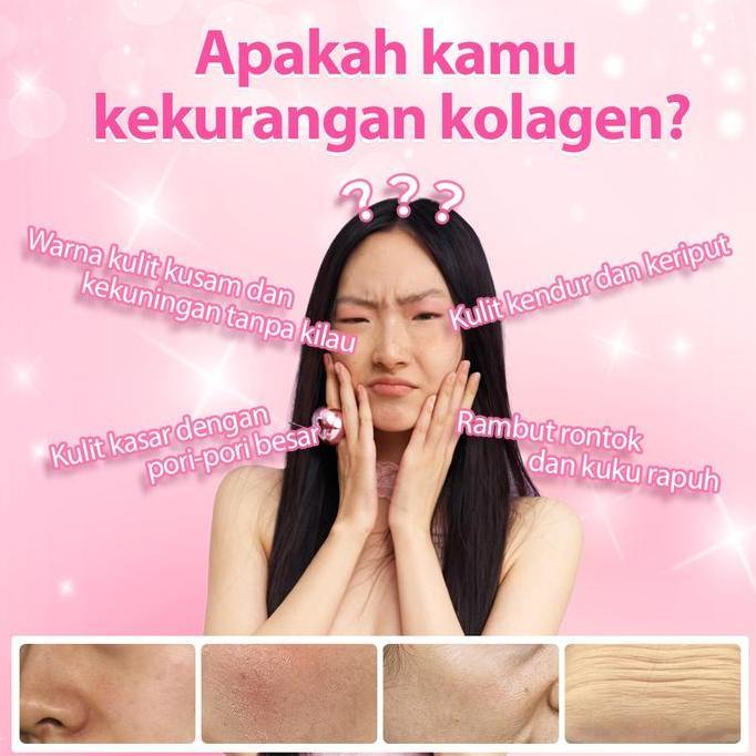 Lindo- [Sarwendah Exclusive] Herpretty Collagen Jelly Agar Rasa Mixberry 1000Mg Peptide Kolagen Ikan