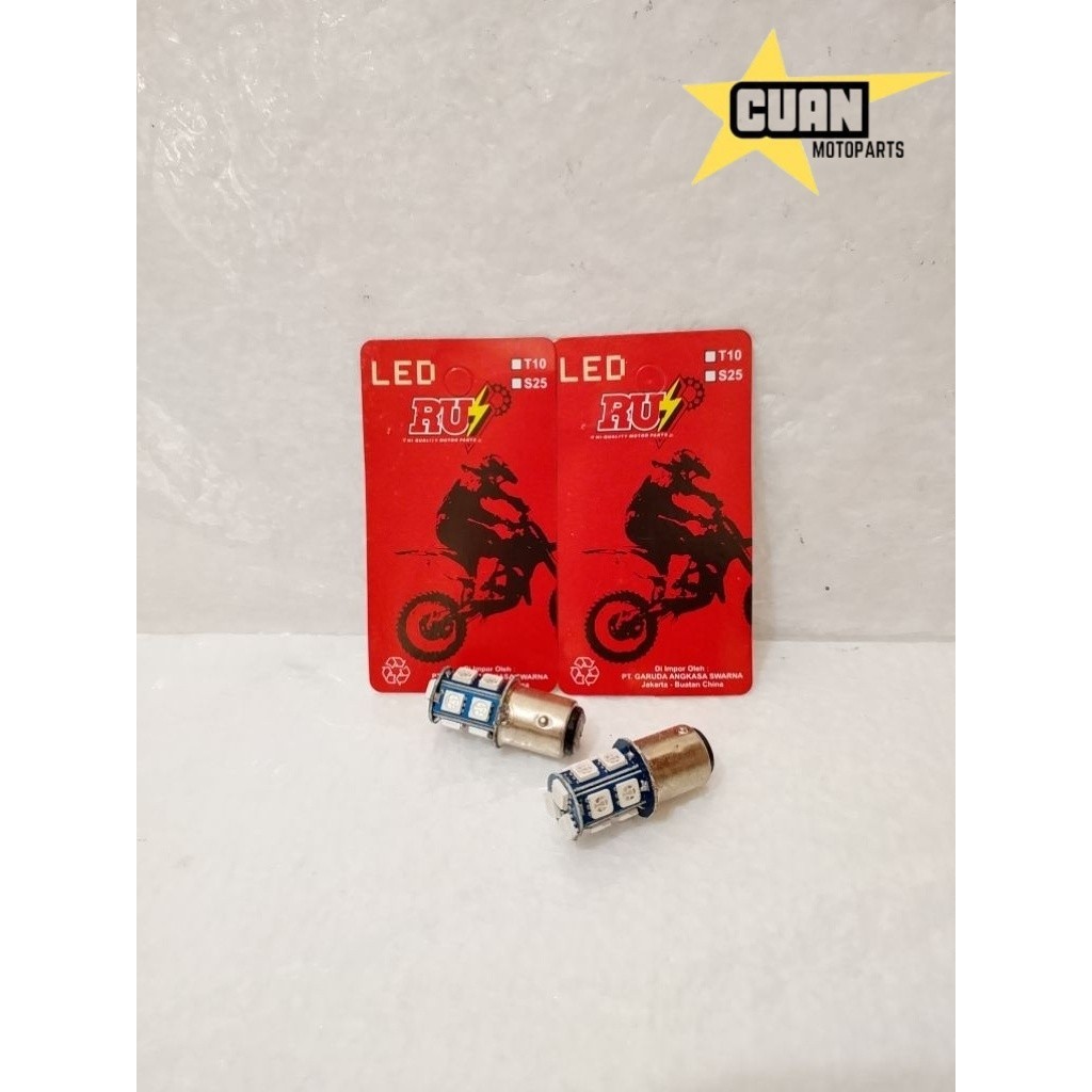 BOLAM BOHLAM DOP LAMPU STOP LED KEDIP JAGUNG BIRU