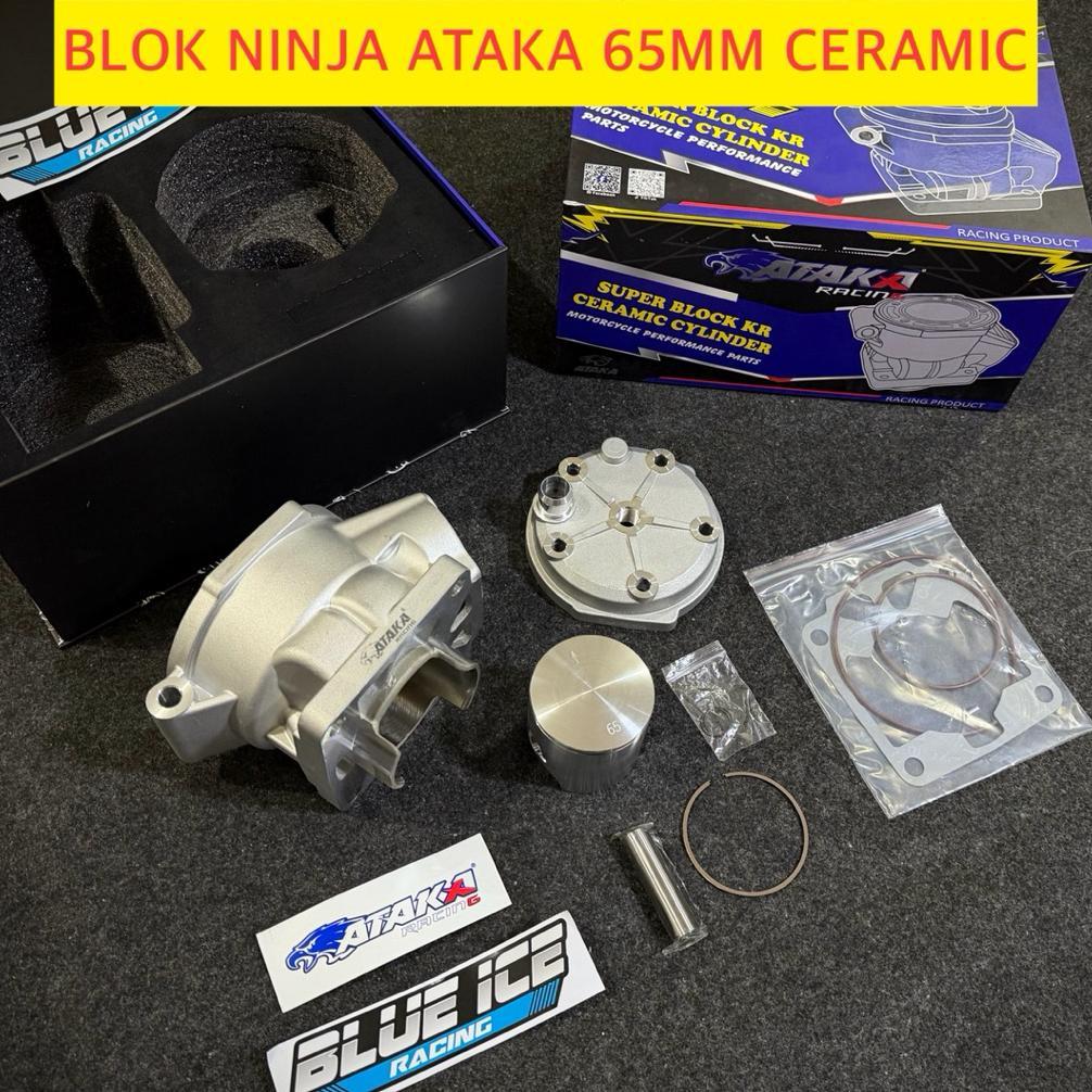 ATAKA CYLINDER BLOK NINJA 65MM RR R KR SERPICO SSR BLOK CERAMIC BLOK RACING BLUEICERACINGTEAM