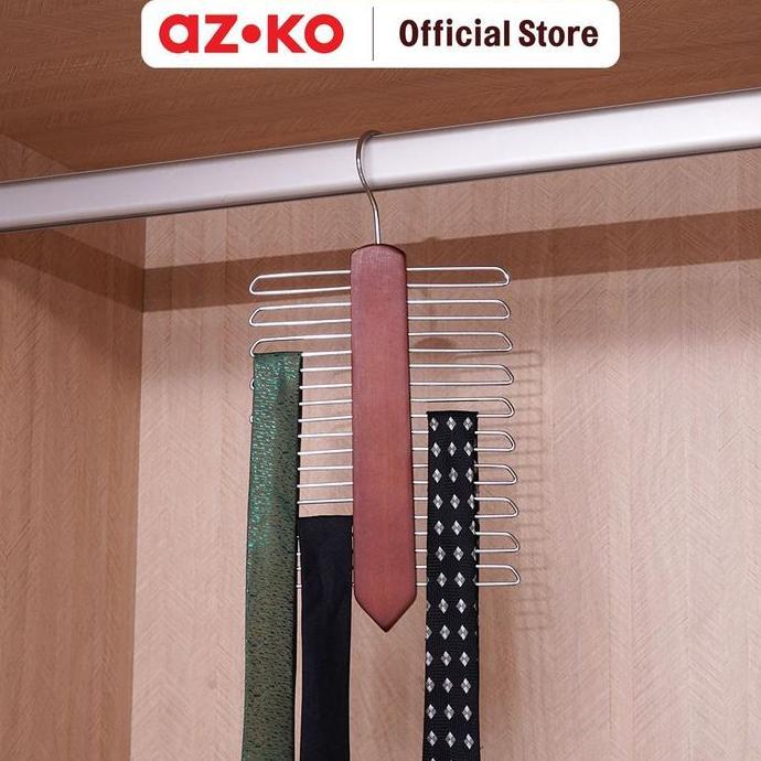 STORA 15 CM HANGER DASI KAYU - COKELAT