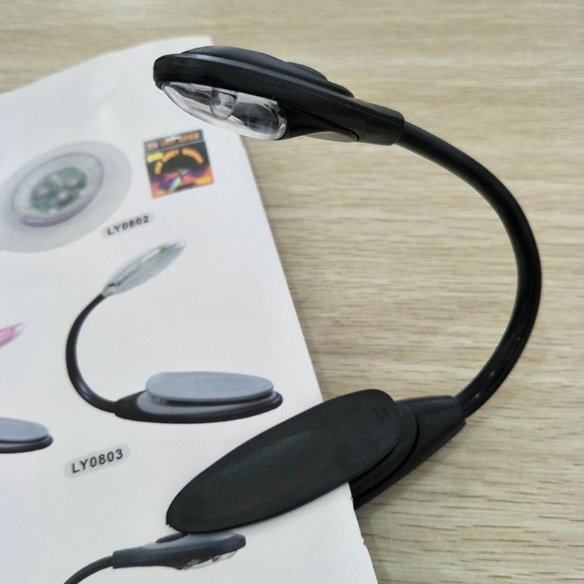 Flexible Lampu Baca Jepit Buku Book Mini Portable Lampu LED Baca Lamp Buku Lampu Kerja Lamp LED Nigh