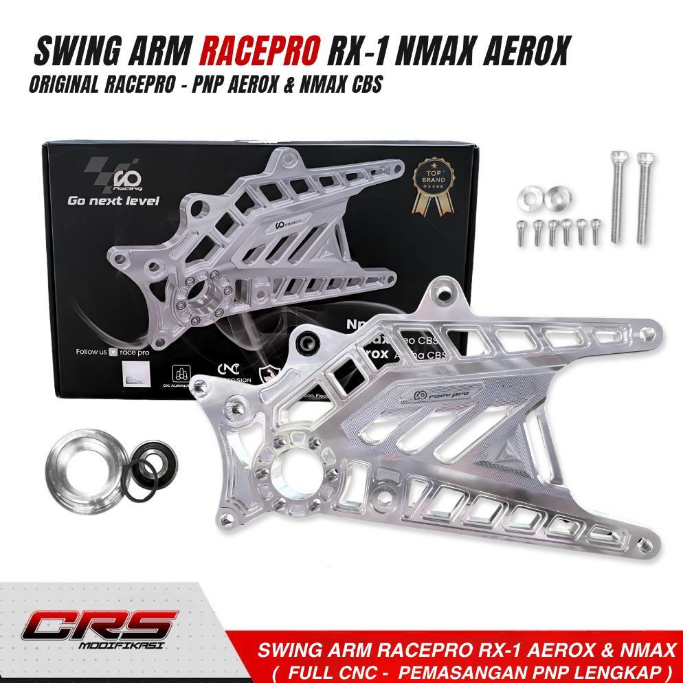 SWING ARM RACEPRO NMAX AEROX SWING ARM LENGAN AYUN YAMAHA AEROX OLD NEW FULL CNC RACEPRO RX1