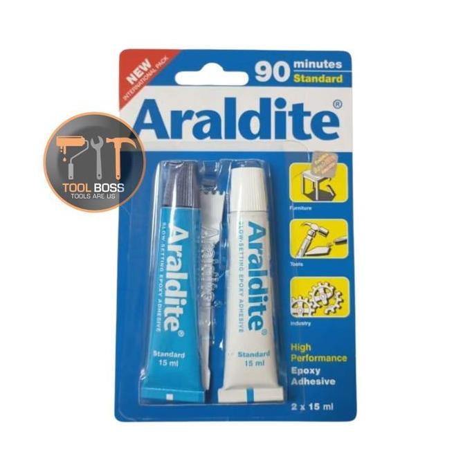 TERBARU - Araldite Lem Epoxy Cepat Rapid / Lem Besi Lem Kayu ,  Lem Serbaguna Epoxy