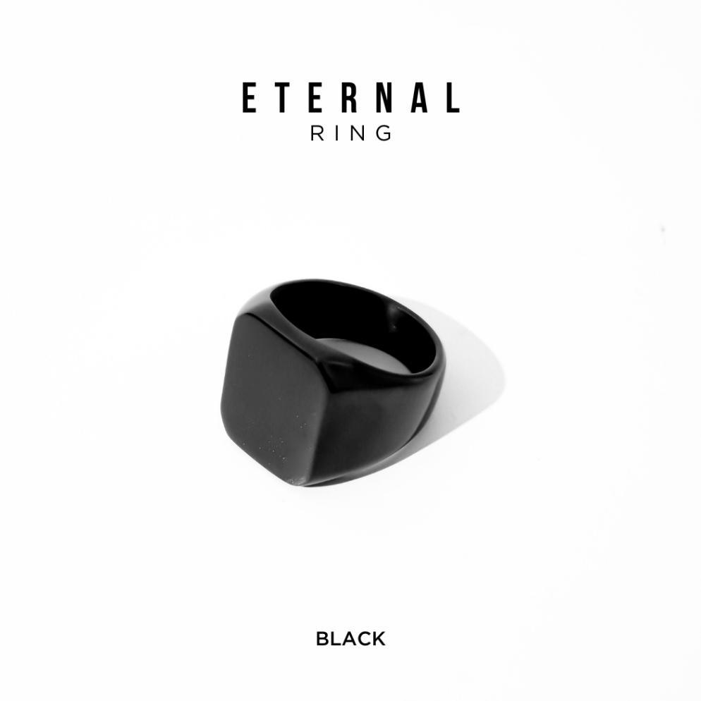 OFFICIAL PROJECT NINETYSEVEN - Eternal Ring - Cincin Titanium Pria Wanita Anti Karat KEKINIAN