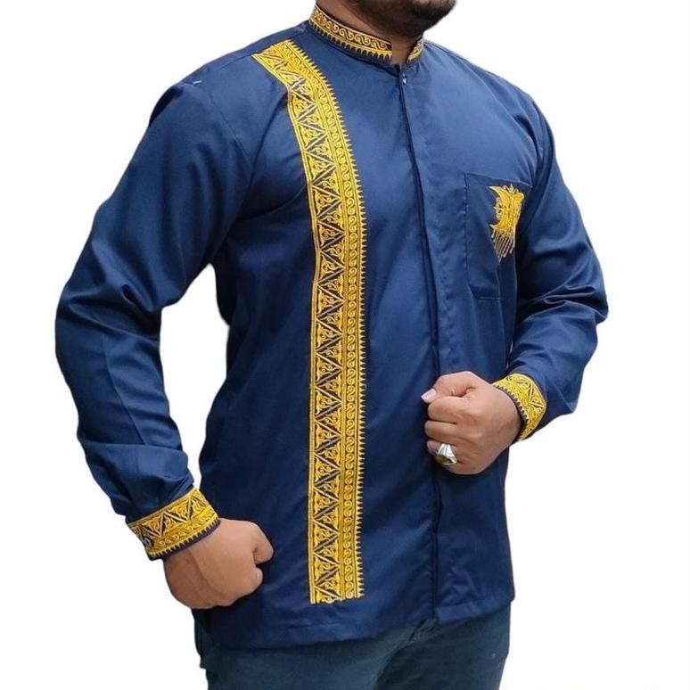 RECOMMENDED Koko Bordir Pintu Aceh Original Termewah Lengan Panjang