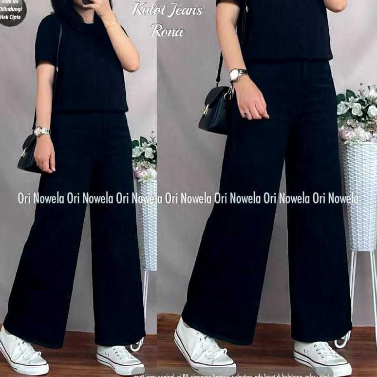 Diskon Af Higwaitshigh Waist Kulot Jeans Wanita Premium Asli Jeans Tebal