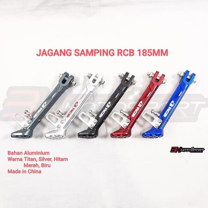 NEW JAGANG STANDAR SAMPING RCB UKURAN 185MM WARNA BIRU MERAH HITAM TITAN SILVER