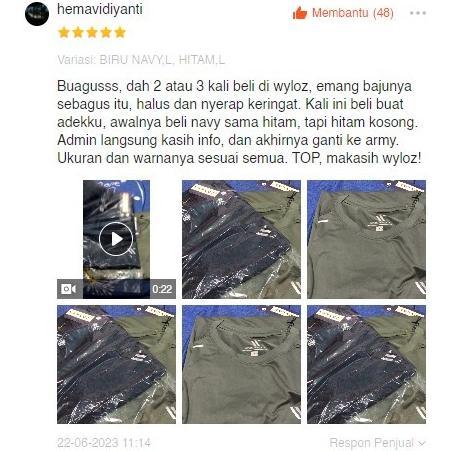 NEW PRODUCT WYLOZ BAJU KAOS OLAHRAGA TRAINING LENGAN PENDEK PRIA GYM FITNESS JERSEY LARI RUNNING SEP