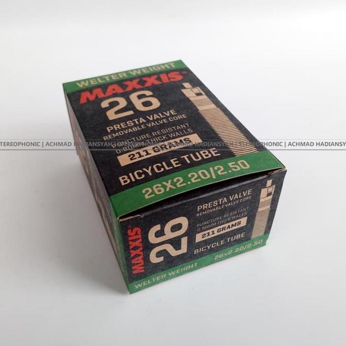 Ban Dalem Maxxis 26 x 2.50 pentil kecil Presta Valve Ban Maxxis 26