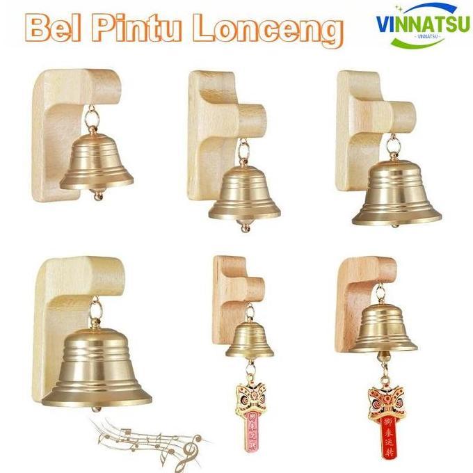 LEZA Vinnatsu Bel Pintu Lonceng Pintu Kuningan Bel Pintu Kenari Magnetic Wind Chimes Bel Dekorasi  P